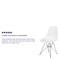 Flash Furniture Elon Series White Plastic Chair with Chrome Base, PK2 2-FH-130-CPP1-WH-GG - alternate 4